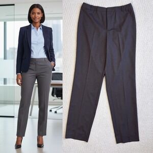 Linda Allard Ellen Tracy Wool Dress Pants, Gray brown, Womens Size 8